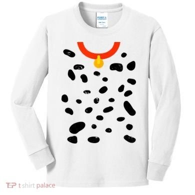 Cute Dalmatian Dog Costume Kids Long Sleeve Shirt