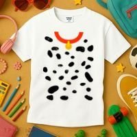Cute Dalmatian Dog Costume Kids T-Shirt thumb 3