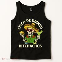 Cinco De Drink-o Bitchachos Drinking Tank Top thumb 2