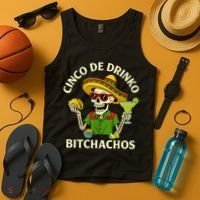 Cinco De Drink-o Bitchachos Drinking Tank Top thumb 4