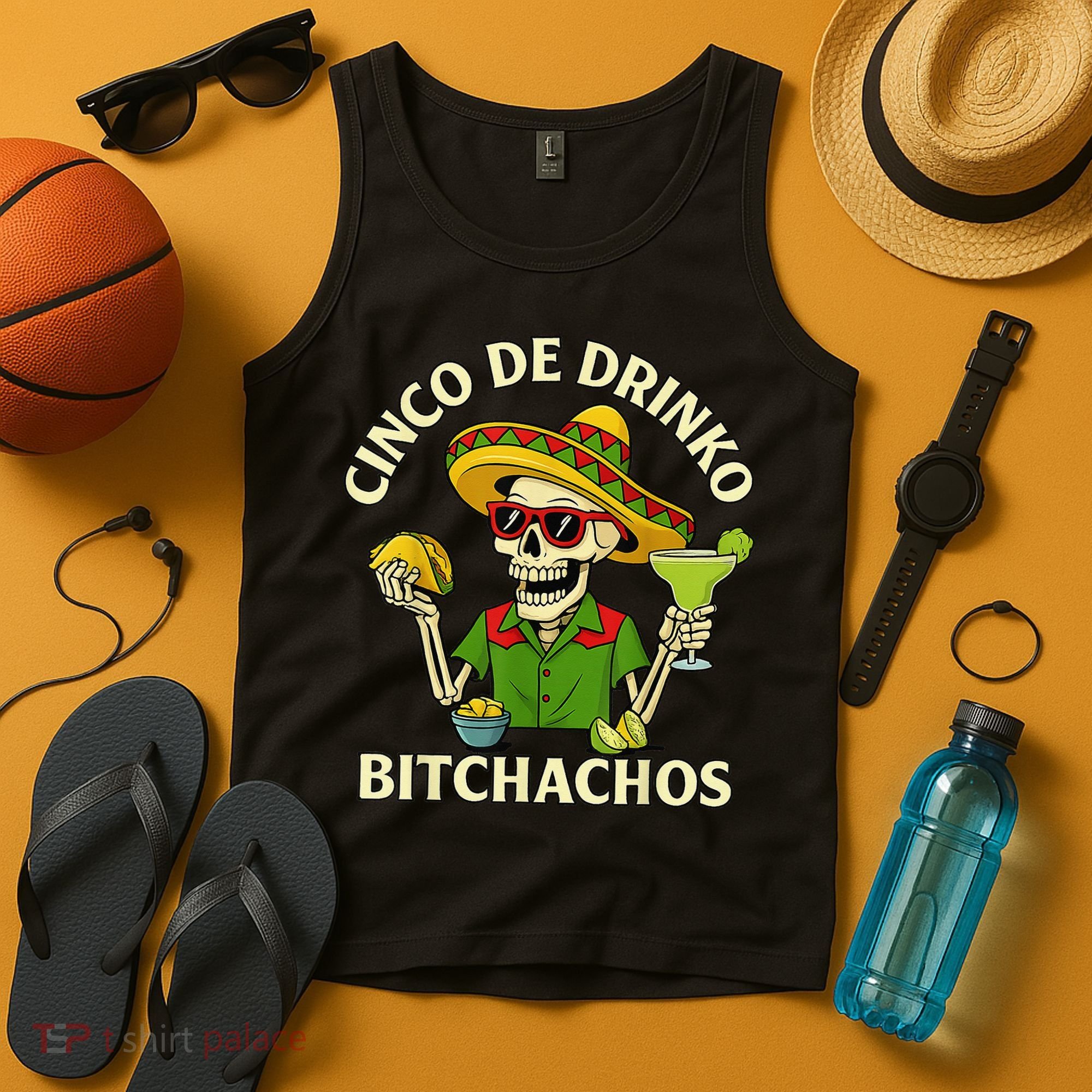 Cinco De Drink-o Bitchachos Drinking Tank Top
