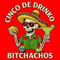 Cinco De Drink-o Bitchachos Drinking Santa Hat thumb 1