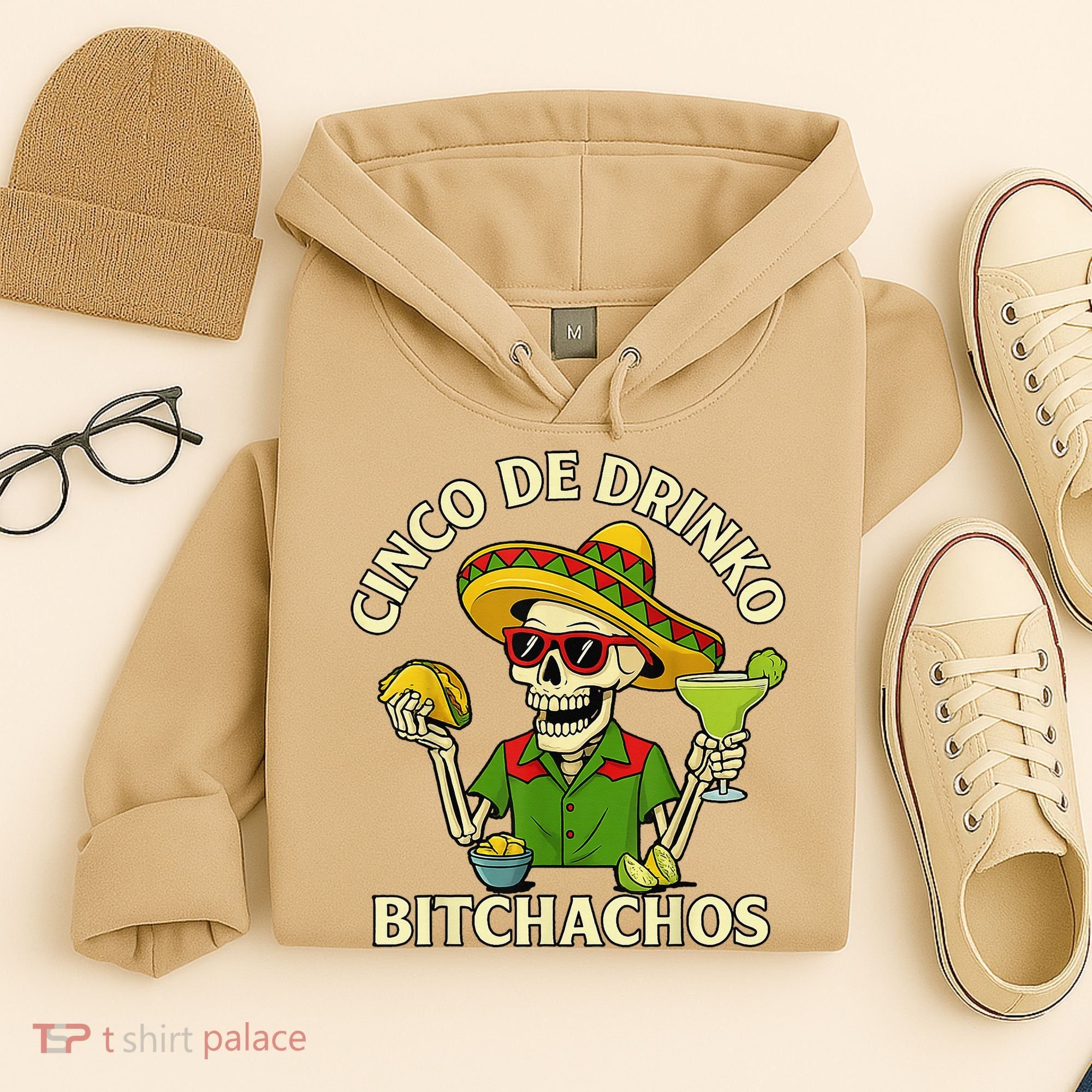 Cinco De Drink-o Bitchachos Drinking Hoodie