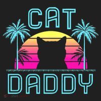 Cat Daddy Dad fathers day retro cat papa Hat thumb 2