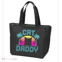 Cat Daddy Dad fathers day retro cat papa Tote Bag thumb 3