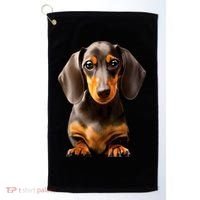 Cute Dachshund Dog Lover Animal Pet Trainer Best Gift Golf Towel thumb 0