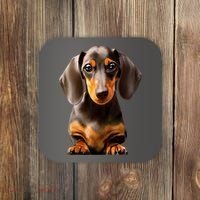 Cute Dachshund Dog Lover Animal Pet Trainer Best Gift Coaster thumb 0