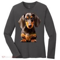 Cute Dachshund Dog Lover Animal Pet Trainer Best Gift Women's Long Sleeve Shirt thumb 0