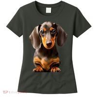 Cute Dachshund Dog Lover Animal Pet Trainer Best Gift Women's T-Shirt thumb 0