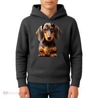 Cute Dachshund Dog Lover Animal Pet Trainer Best Gift Kids Hoodie thumb 4