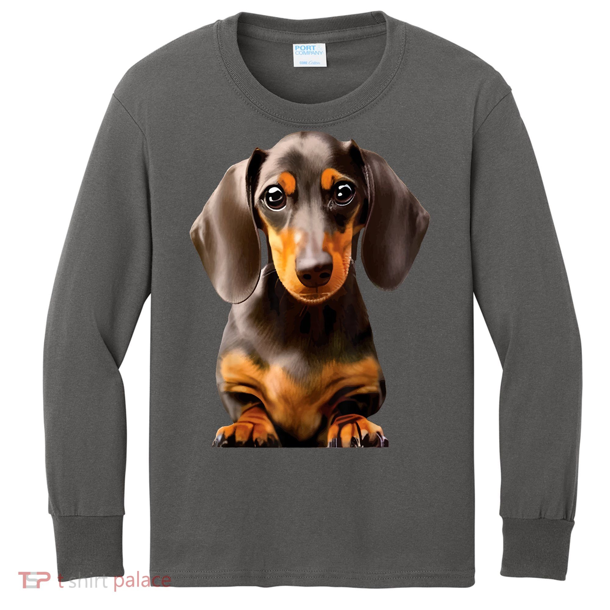 Cute Dachshund Dog Lover Animal Pet Trainer Best Gift Kids Long Sleeve Shirt