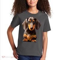 Cute Dachshund Dog Lover Animal Pet Trainer Best Gift Kids T-Shirt thumb 2