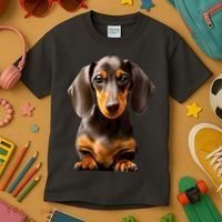 Cute Dachshund Dog Lover Animal Pet Trainer Best Gift Kids T-Shirt thumb 3