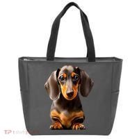 Cute Dachshund Dog Lover Animal Pet Trainer Best Gift Tote Bag thumb 0