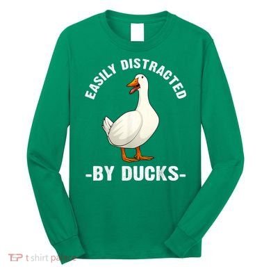 Cute Duck Design Aquatic Bird Duck Lovers Long Sleeve Shirt