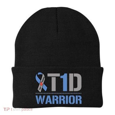 Cure Diabetic Design Funny Type 1 Diabetes Awareness Gift Beanie