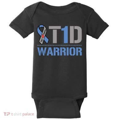 Cure Diabetic Design Funny Type 1 Diabetes Awareness Gift Baby Bodysuit