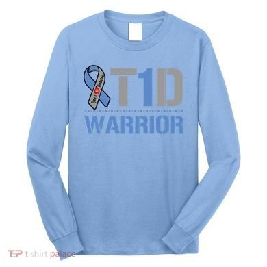Cure Diabetic Design Funny Type 1 Diabetes Awareness Gift Long Sleeve Shirt