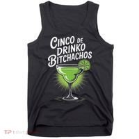 Cinco De Drinko Bitchachos Funny Cinco De Mayo Drinking Gift Tank Top thumb 0