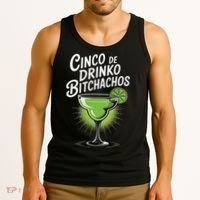 Cinco De Drinko Bitchachos Funny Cinco De Mayo Drinking Gift Tank Top thumb 3