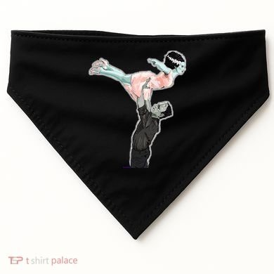 Creepy Dirty Dancing Frankenstein USA-Made Doggie Bandana