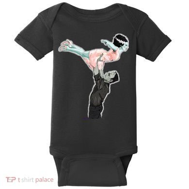 Creepy Dirty Dancing Frankenstein Baby Bodysuit