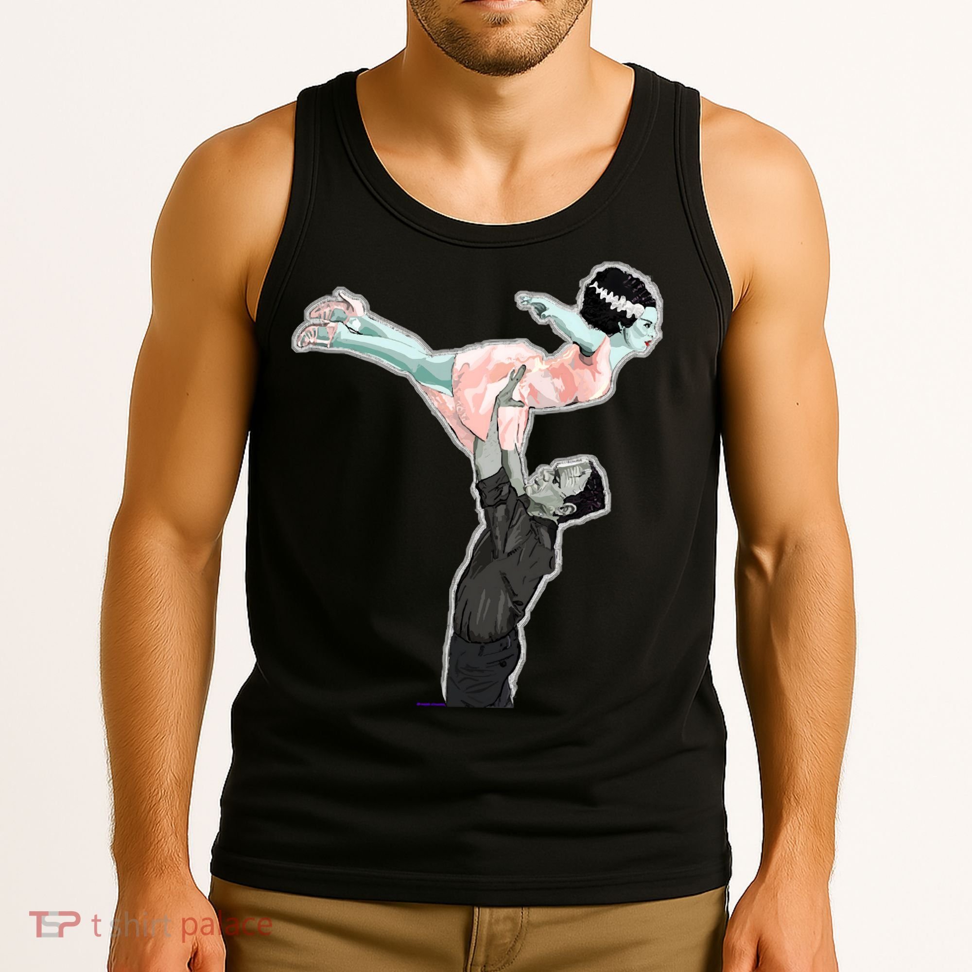 Creepy Dirty Dancing Frankenstein Tank Top