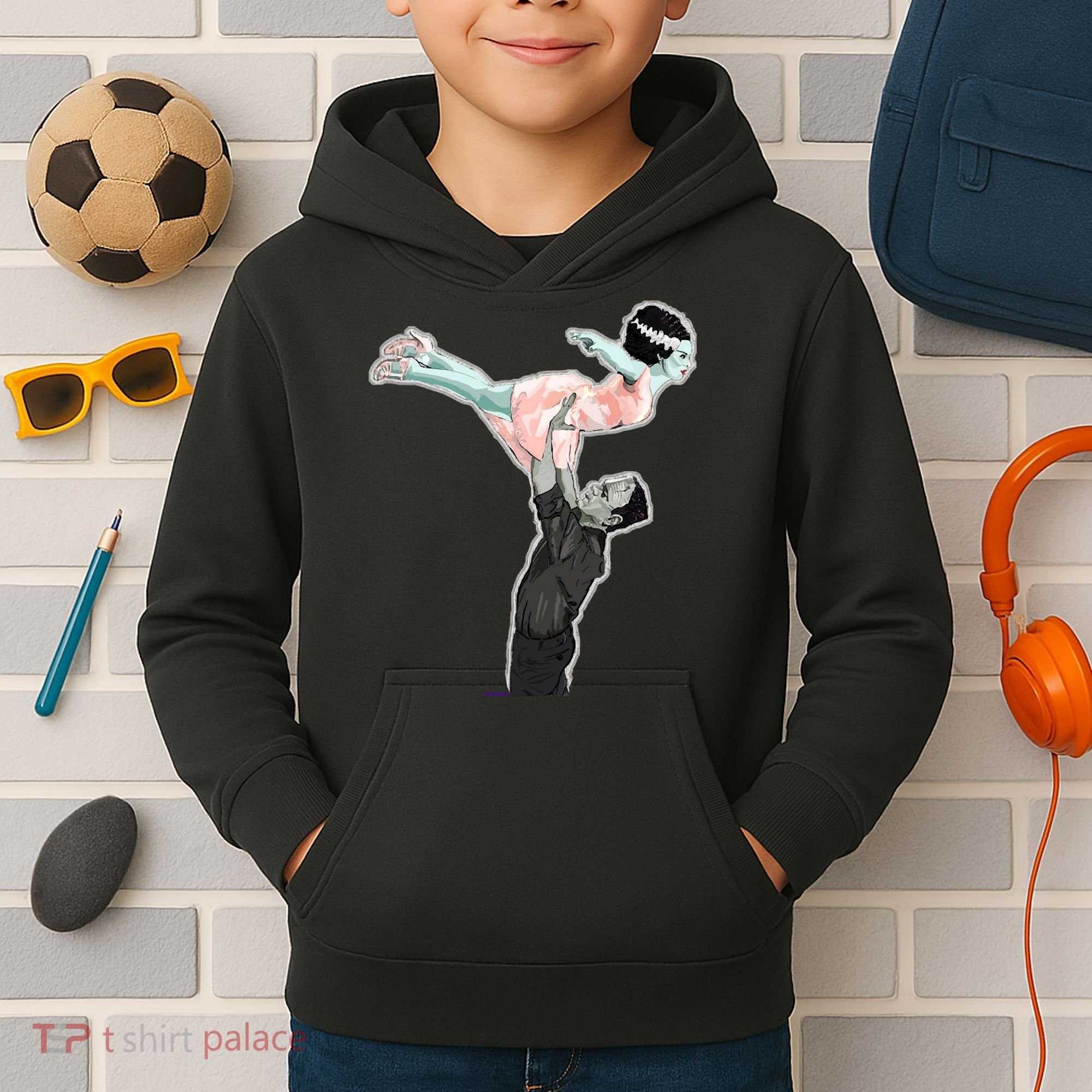 Creepy Dirty Dancing Frankenstein Kids Hoodie