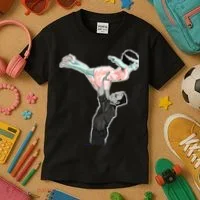 Creepy Dirty Dancing Frankenstein Kids T-Shirt thumb 3