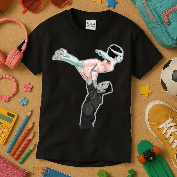 Creepy Dirty Dancing Frankenstein Kids T-Shirt