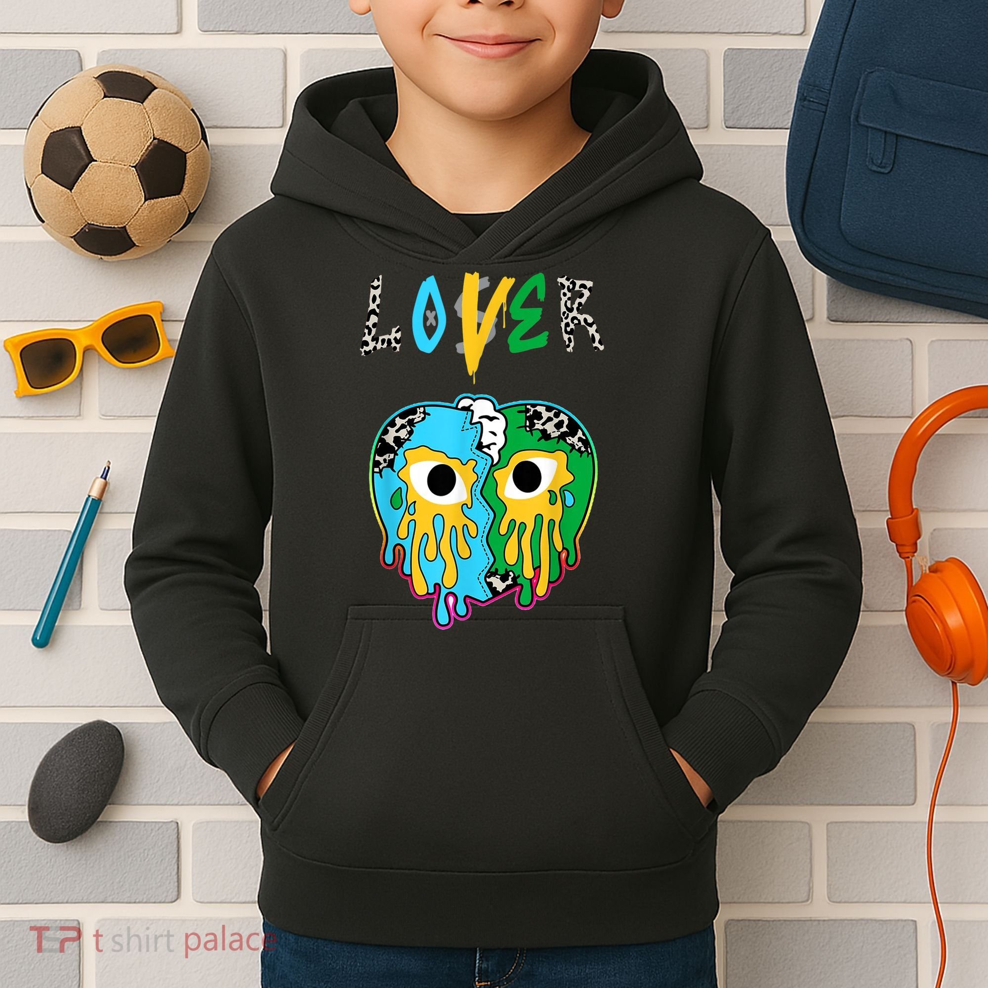 Chunky Dunky Dunks Loser Lover Heart Crying Chunky Dunky Kids Hoodie