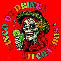Cinco De Drink-o Bitchachos Drinking Santa Hat thumb 1