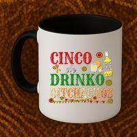 Cinco De Drinko Bitchachos Womens Drinking Coffee Mug thumb 2