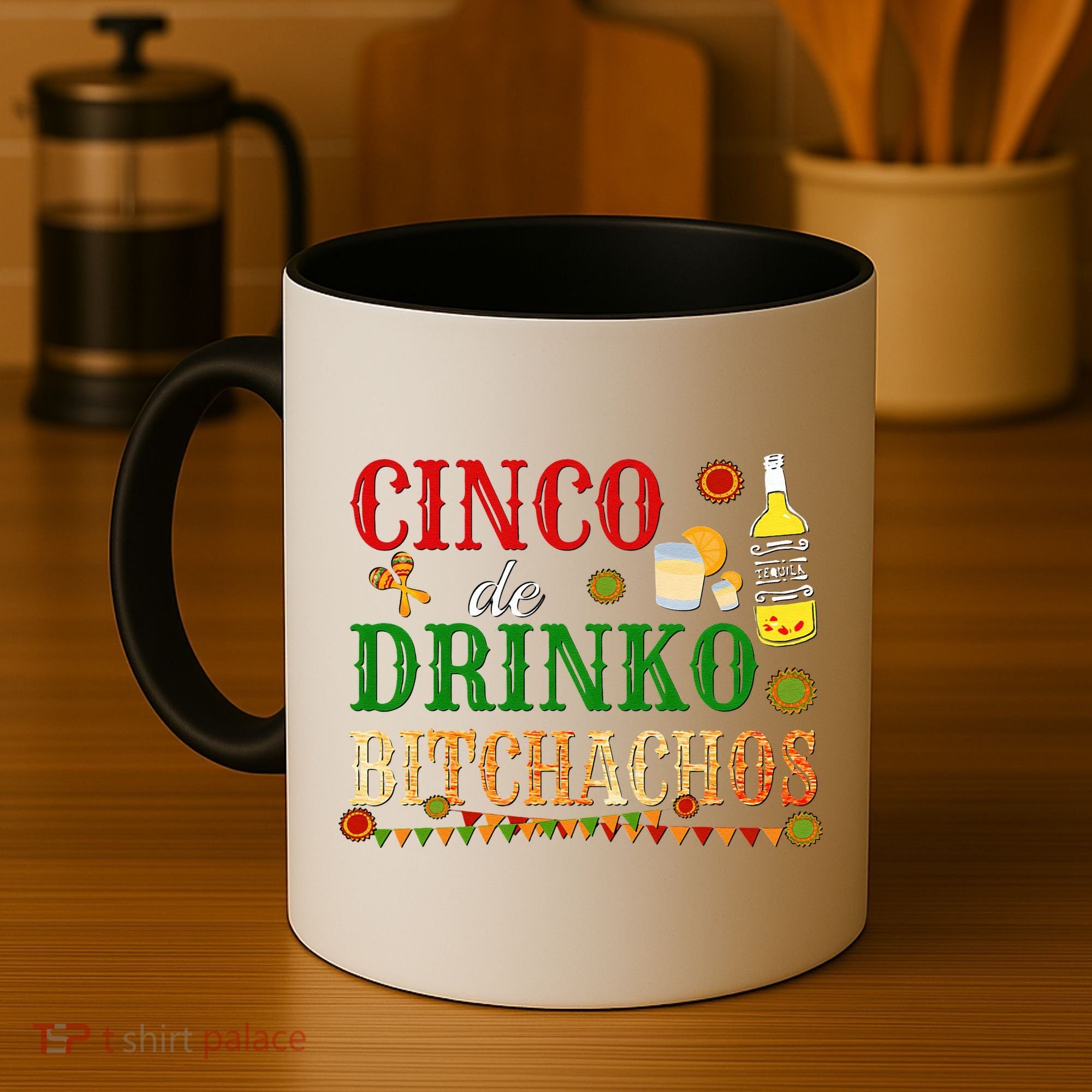 Cinco De Drinko Bitchachos Womens Drinking Coffee Mug