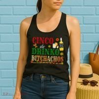 Cinco De Drinko Bitchachos Womens Drinking Women's Tank Top thumb 2