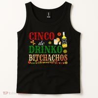 Cinco De Drinko Bitchachos Womens Drinking Tank Top thumb 2