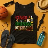 Cinco De Drinko Bitchachos Womens Drinking Tank Top thumb 4
