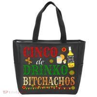 Cinco De Drinko Bitchachos Womens Drinking Tote Bag thumb 0