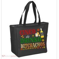 Cinco De Drinko Bitchachos Womens Drinking Tote Bag thumb 2