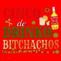 Cinco De Drinko Bitchachos Womens Drinking Santa Hat thumb 1