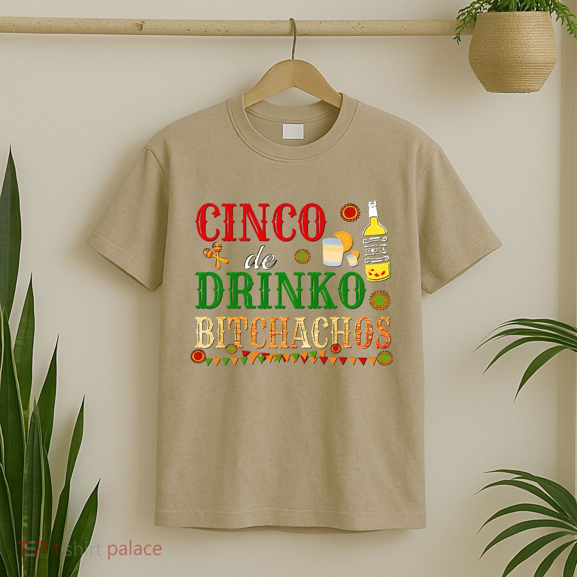 Cinco De Drinko Bitchachos Womens Drinking T-Shirt