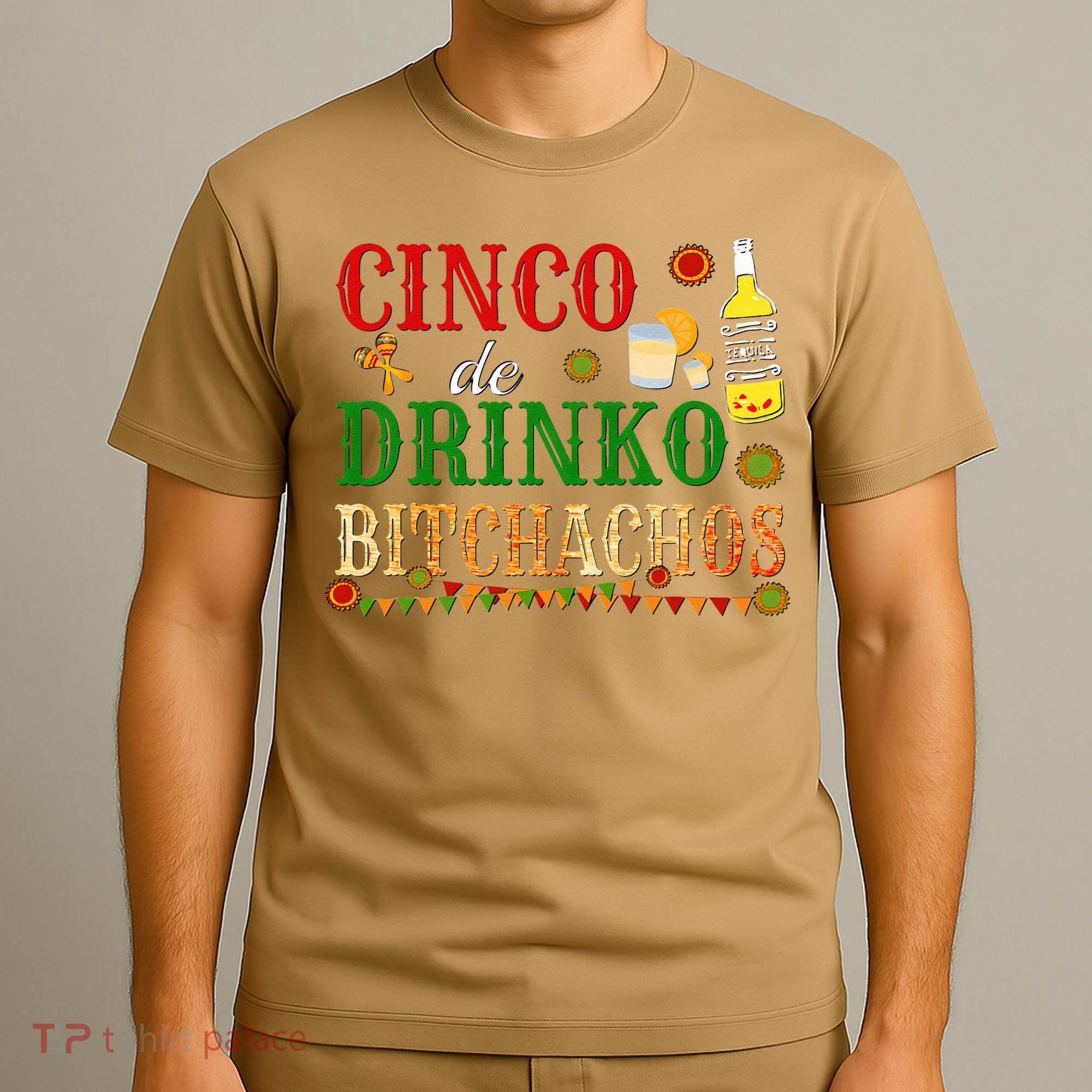 Cinco De Drinko Bitchachos Womens Drinking T-Shirt