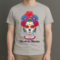Celebrating Dia De Los Muertos Day Of The Day T-Shirt thumb 3