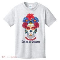 Celebrating Dia De Los Muertos Day Of The Day Kids T-Shirt thumb 0