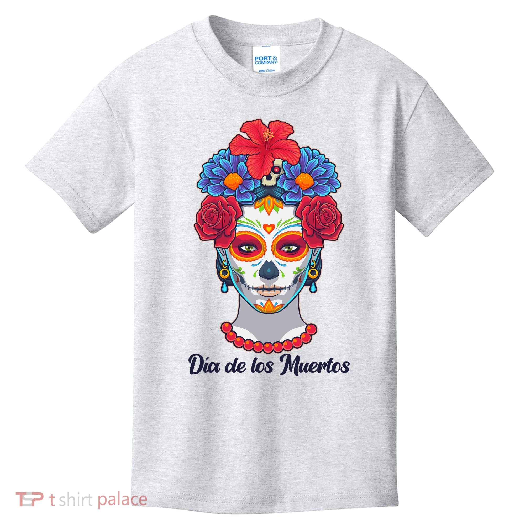 Celebrating Dia De Los Muertos Day Of The Day Kids T-Shirt