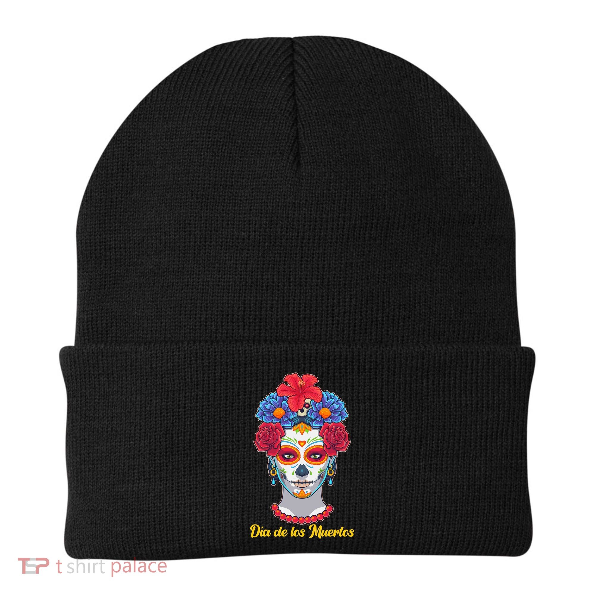 Celebrating Dia De Los Muertos Day Of The Day Beanie