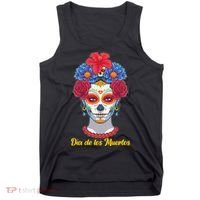 Celebrating Dia De Los Muertos Day Of The Day Tank Top thumb 0