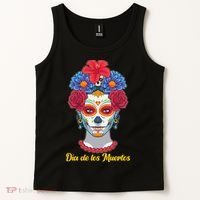 Celebrating Dia De Los Muertos Day Of The Day Tank Top thumb 2