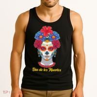 Celebrating Dia De Los Muertos Day Of The Day Tank Top thumb 3