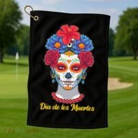 Celebrating Dia De Los Muertos Day Of The Day Golf Towel thumb 1
